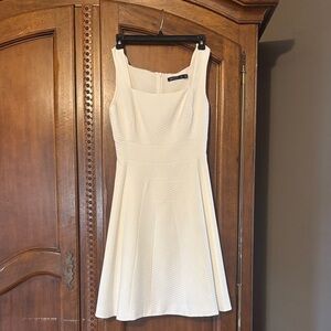 Karen Millen Elegant Cream Mini Dress